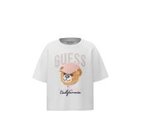 guess kids bear-print rhinestone-embellished T-shirt - White 8 yrs-10 yrs-16 yrs