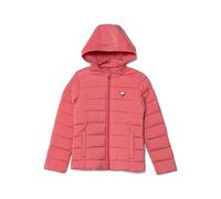 guess kids logo-appliqué puffer jacket - Pink 16 yrs