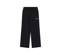 guess kids logo-embroidered drawstring track pants - Black 14 yrs