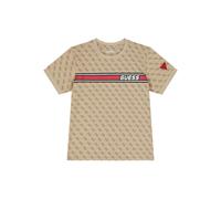 guess kids logo-pattern T-shirt - Neutrals 4 yrs-6 yrs-7 yrs-8 yrs-10 yrs-12 yrs-14 yrs-16 yrs