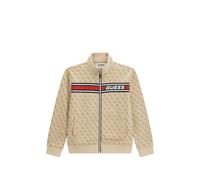 guess kids monogram-print logo-stripe jacket - Neutrals 4 yrs-6 yrs-7 yrs-8 yrs-10 yrs-12 yrs-14 yrs