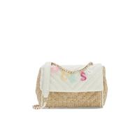 guess kids straw cross-body bag - White One Size