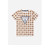 Guess Kids Teddy Bear T-Shirt in White - White - 18 Mths