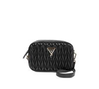 guess kids triangle-logo matelassé-effect shoulder bag - Black OS