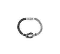 Guess Knotted Detail Gunmetal Tone Chain Bracelet