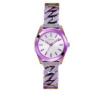GUESS Ladies 32mm Watch - Iridescent Bracelet Silver Dial Iridescent Case