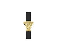 GUESS Ladies 34mm Watch - Black Strap Champagne Dial Gold Tone Case