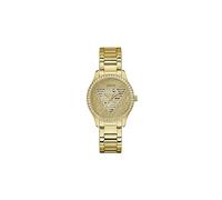 Guess Ladies 38mm Watch - White Strap White Dial Gold Tone Case