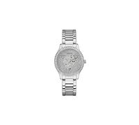 Guess Ladies 38mm Watch - White Strap White Dial Gold Tone Case