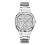 GUESS Ladies 40mm Watch - Silver Tone Strap and Case With Silver Dial