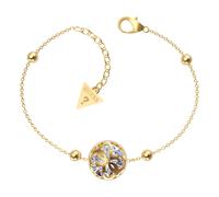 Guess Jewellery Ladies Rhodium Plated 4G Crystals Bracelet UBB01394RHL - Elegant - Steel / Rhodium Plated