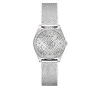 Guess Ladies Boa Silver Tone Mesh Watch GW0748L1 - Timeless - Recycled Steel / Mineral Glass / Mesh