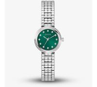 Guess Ladies Clara Silver Tone Green Dial Watch GW0930L1