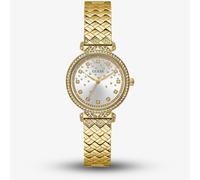 Guess Watches Ladies Gold Tone Recycled Steel Watch - Recycled Steel / Mineral Glass