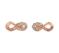 Guess Jewellery Guess Endless Dream CZ Infinity Rose Gold Tone Stud Earrings 1.3cm