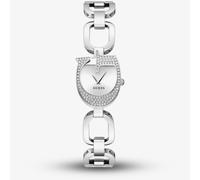 Guess Ladies' G Case Detail Silver Tone Link Bracelet Watch