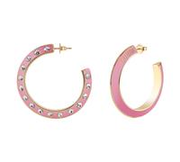 Guess Ladies Hoops Don't Lie Earrings UBE01498YGPK