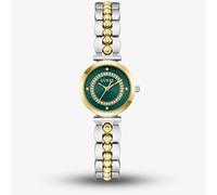 Guess Ladies Leena Two Colour Green Dial Crystal Bracelet Watch GW0994L3