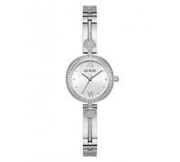 Guess Ladies' Silver Tone Stone Set Half Bangle Watch