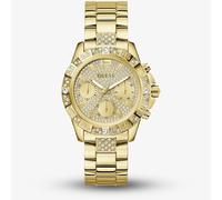 Guess Watches Guess Ladies Majestic Glitz Gold Tone Stainless Steel Watch