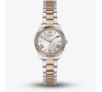 Guess Ladies' Silver Dial Two Tone Rose Bracelet Watch
