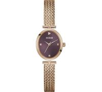 GUESS Ladies Ruby Red Gold Tone Analog Watch Elegant Design