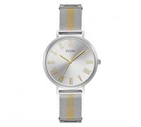 Guess Ladies Silver Two Tone Mesh Bracelet Watch W1155L1