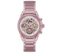 GUESS Women's 39.0mm Watch - Pink Strap Nude Dial Pink Case, Pink, Classic