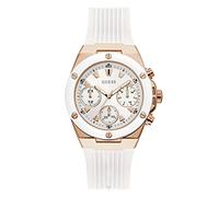 GUESS Women Analog Quartz Watch with Silicone Strap GW0030L3