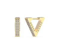 Guess Ladies Triangle Pave Gold 'Crazy Earrings' Gold