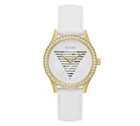 GUESS Women Analog Quartz Watch with Leather Strap GW0596L1