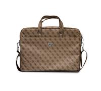 Guess Laptop Bag for 16'' laptop Hot Stamp, Brown