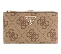 GUESS Laurel II SLG Double Zip Organizer Latte Logo Wallet/Tan Brown