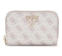 GUESS Laurel II SLG Medium Double Zip Wallet Dark Taupe Logo
