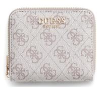 GUESS Laurel II SLG Small Zip Around Wallet Dark Taupe Logo