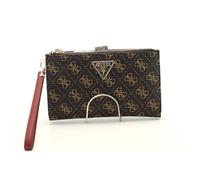 GUESS LAUREL SLG DBL Zip Organizer, Brown Logo