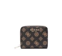 guess Laurel Small Zip Around, Mocha Logo, Taglia Unica, AROUND ZIP WALLET
