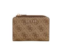 GUESS Laurel Zip Around Card Case, Latte Logo