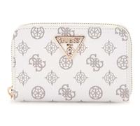 GUESS Laurel Zip Around Wallet M White Logo, White logo., Modern