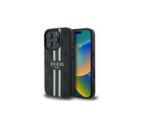 Guess 4G Printed Stripes Black MagSafe - iPhone 16 Pro Case