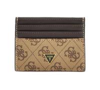 GUESS Leather Card Holder Mito Card Case Beige/Brown