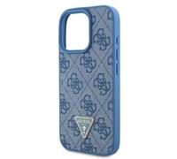 Guess Leather Metal Logo Strass Crossbody Case for iPhone 16 Pro Max 6.9" Blue - GUHCP16XP4TDSCPB