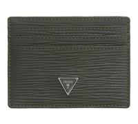 GUESS Leather Milano Card Holder Military Dark Green