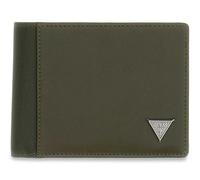 GUESS Leather Purse Berna Bifold Wallet Military Green Dark Green