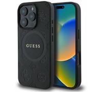 CG MOBILE Guess Magsafe Saffiano PU Hard Case With Peony Classic Logo for iPhone 16 Pro - B