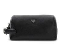 GUESS Leather Toiletry Bag Monaco Necessaire Black