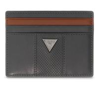 GUESS Leather Torino Card Holder Anthracite Grey Dark Grey