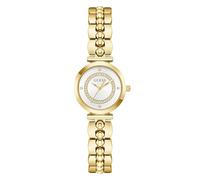 Guess Leena Women's Watch GW0994L2 26 mm Stainless Steel Silver Dial Silver Dial Quartz Mineral Glass Cubic Zirconia 5 ATM Gold Link Bracelet 12.5 mm