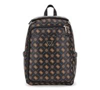 GUESS leisure backpack laptop backpack with laptop compartment Silia U-Zip Backpack Espresso Logo dark brown
