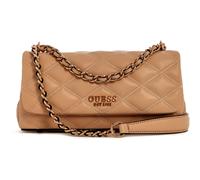 Guess Light Beige Quilted Tamsin Convertible Flap Crossbody Bag
